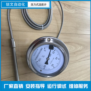 不銹鋼保護管壓力式溫度計，知名廠家